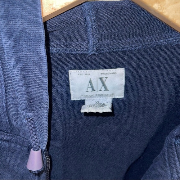 Armani Exchange navy blue hoodie size XL women - Picture 12 of 13